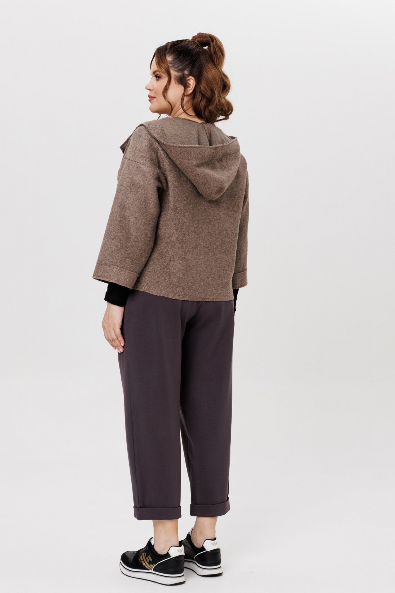 Брючный костюм Michel chic 1357/1 графит,капучино