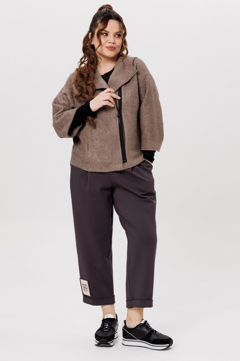 Брючный костюм Michel chic 1357/1 графит,капучино