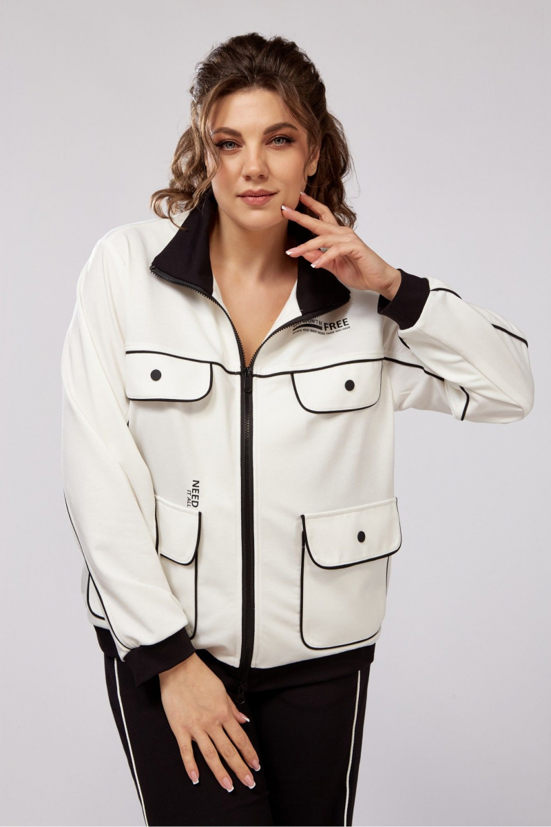Брючный костюм Lady Secret 2981 молочный+черный