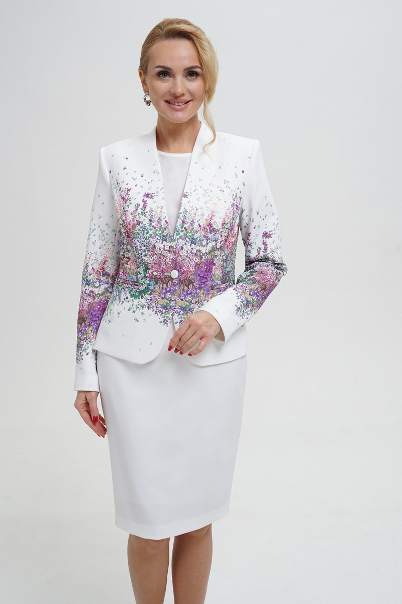 Юбочный костюм Alani Collection 2300 цветной_принт