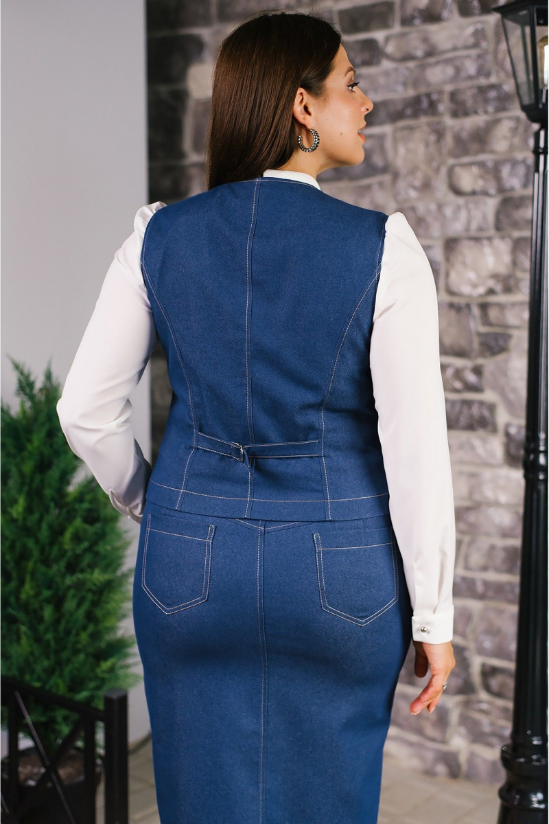 Юбочный комплект MONA STYLE FASHION&DESIGN 24078/1 синий
