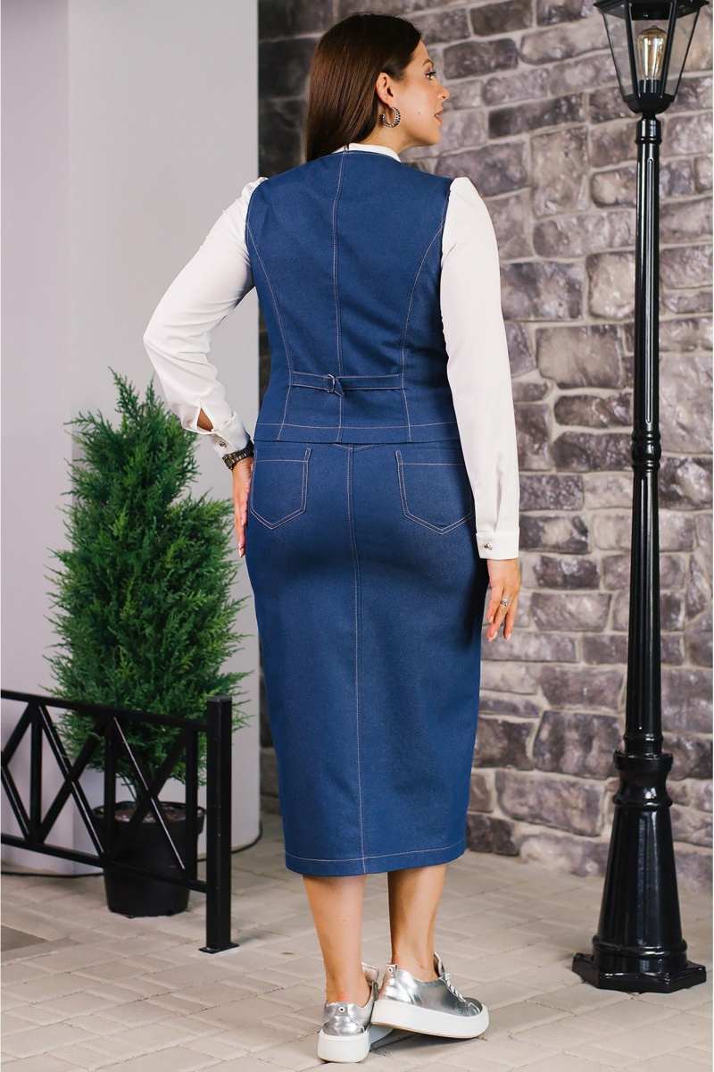 Юбочный комплект MONA STYLE FASHION&DESIGN 24078/1 синий