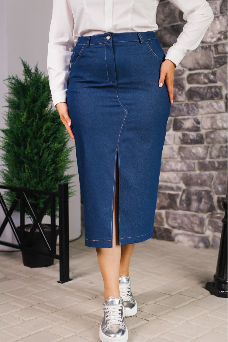 Юбочный комплект MONA STYLE FASHION&DESIGN 24078/1 синий