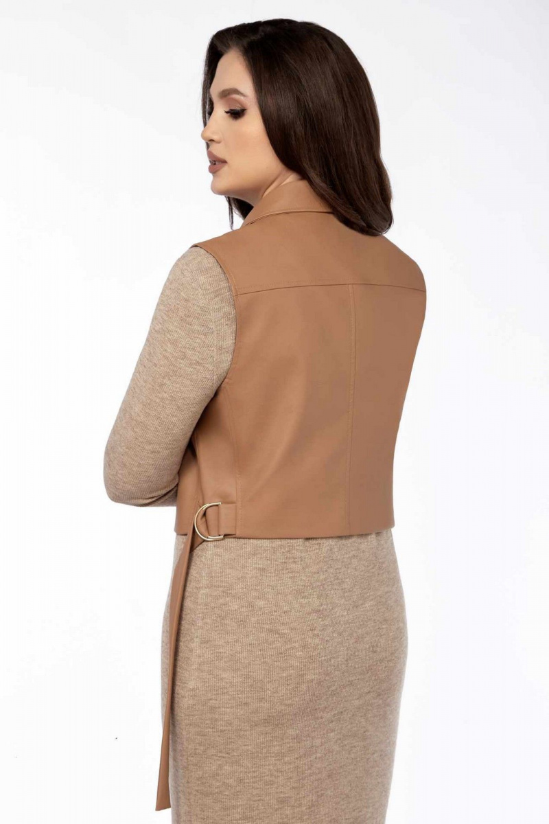 Плательный комплект LEANNA-STYLE 9010-1 бежевый, коричневый