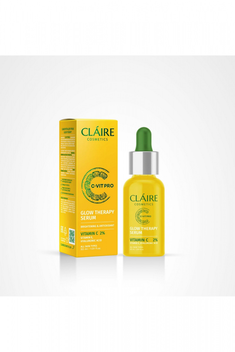 Сыворотки и концентраты Claire Cosmetics C-VIT PRO GLOW THERAPY Сыворотка для лица
