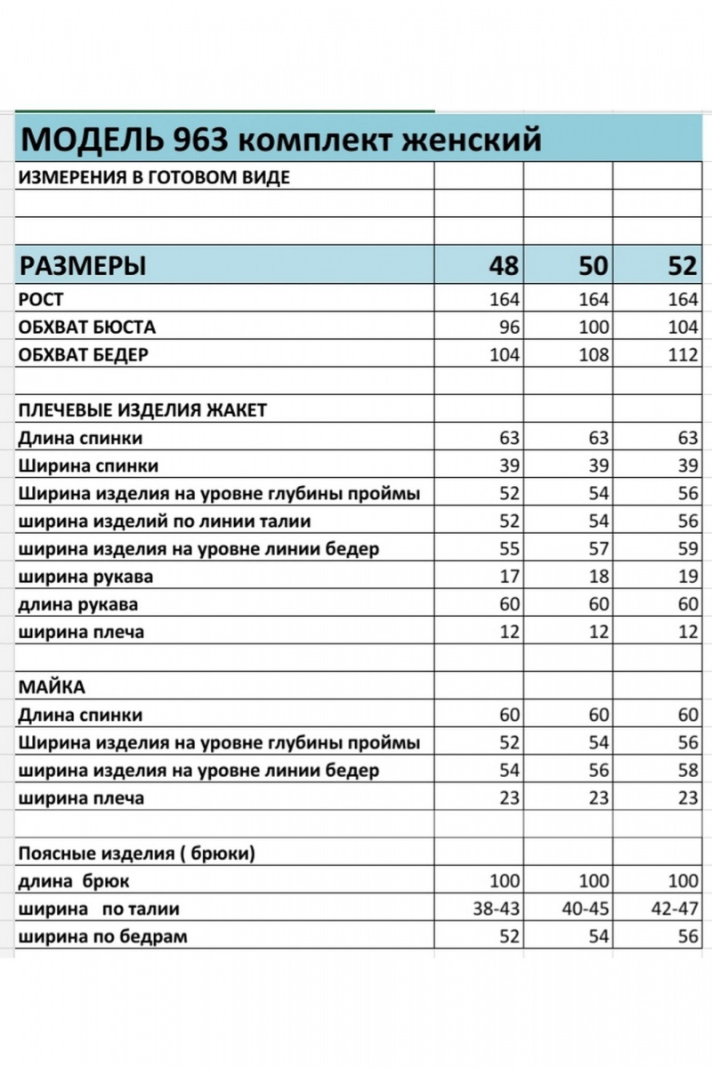 Брючный костюм БагираАнТа 963