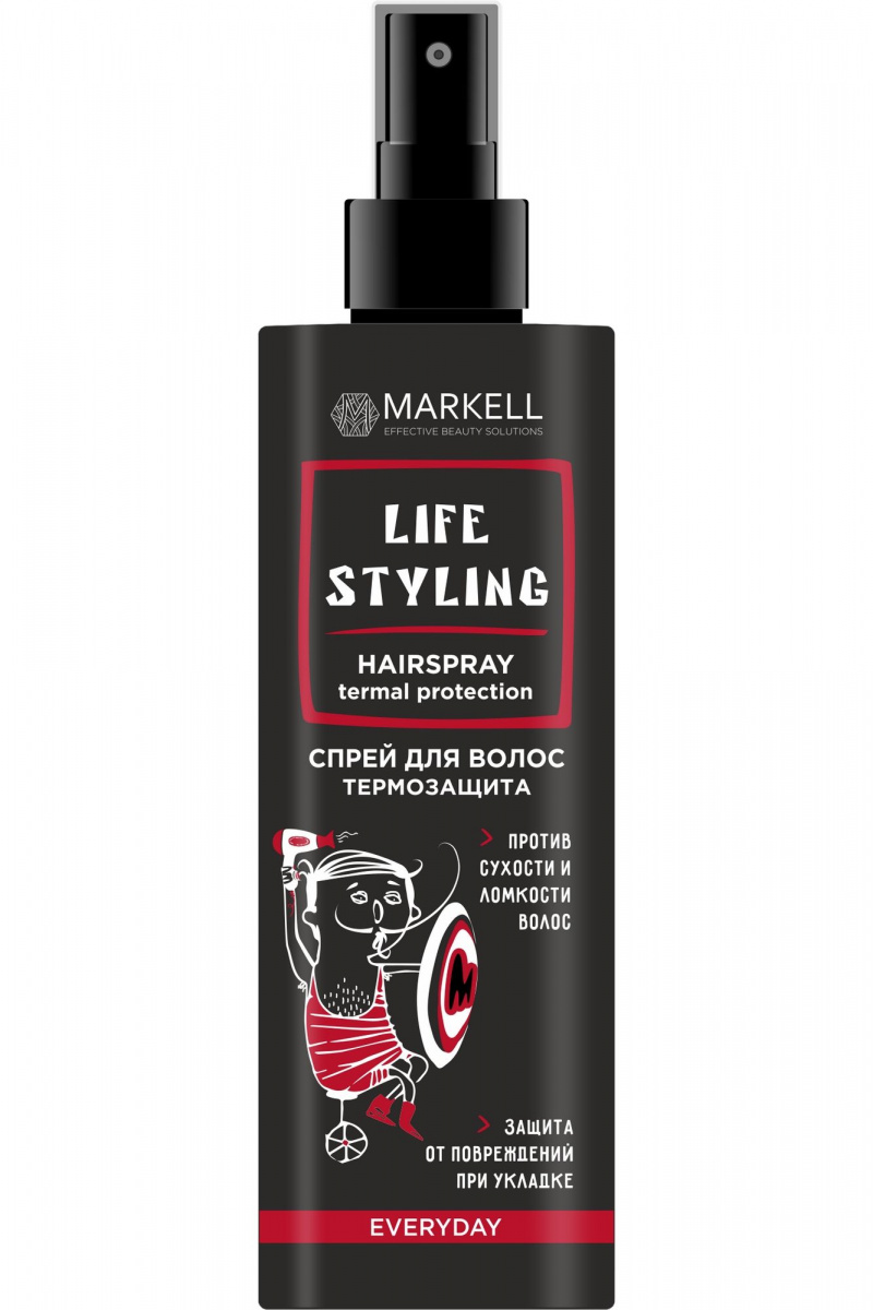 Несмываемые средства MARKELL #LIFESTYLING Спрей для волос Термозащита