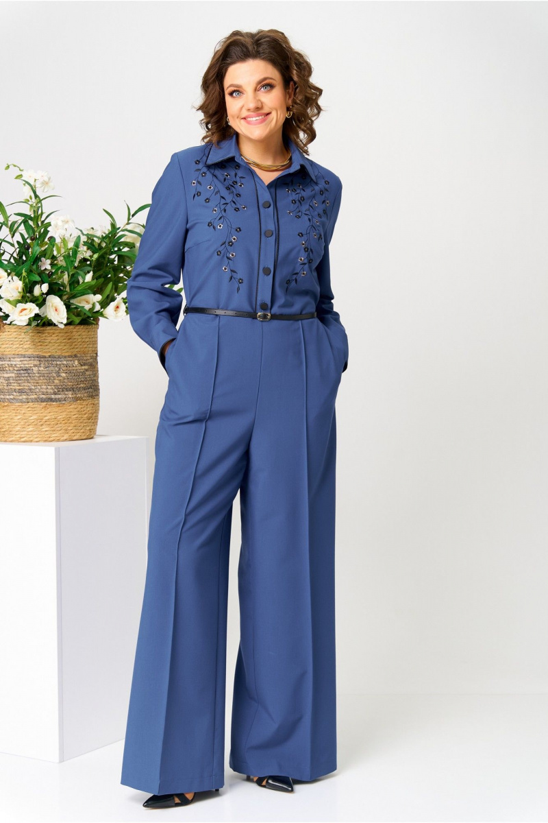 Женский комбинезон AVA fashion М-108.01 василек