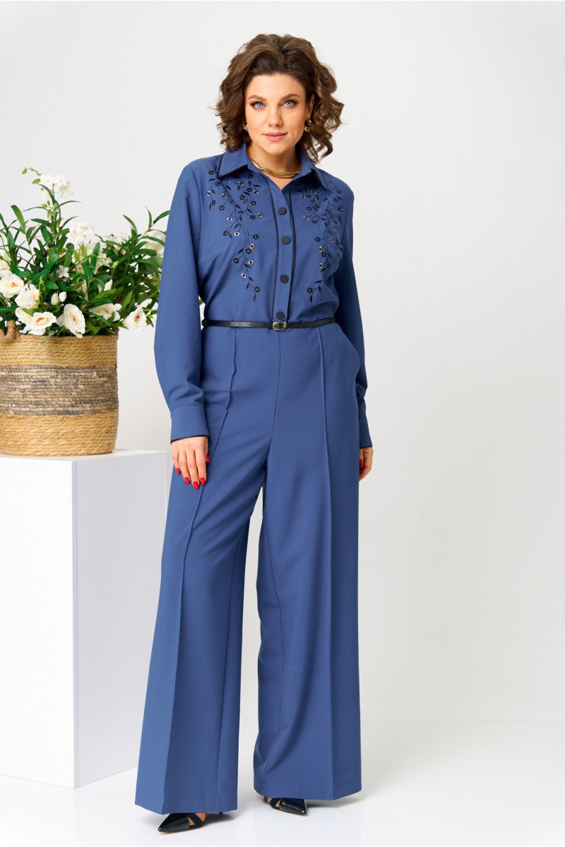 Женский комбинезон AVA fashion М-108.01 василек