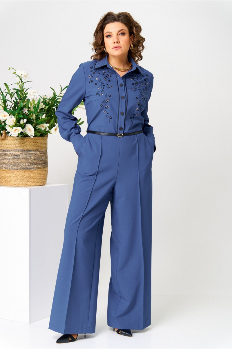 Женский комбинезон AVA fashion М-108.01 василек