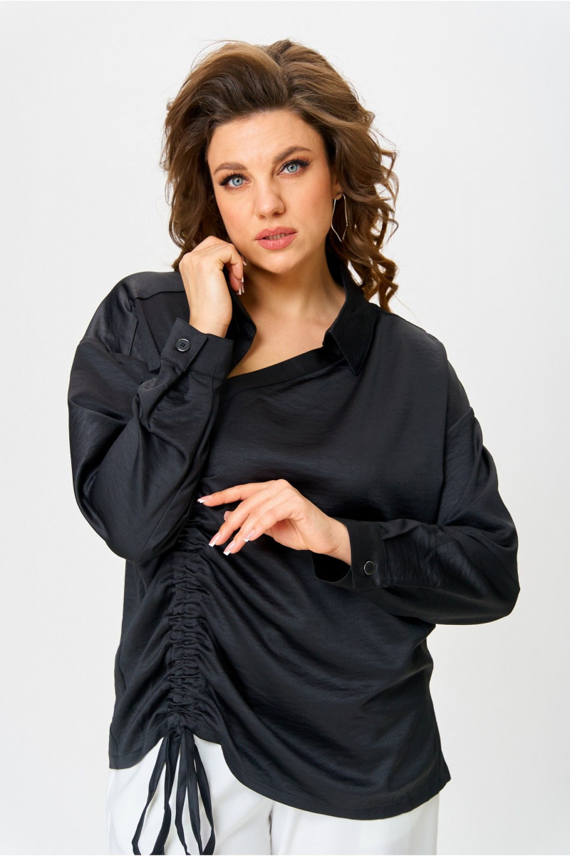 Блузы Danaida 2258 черный_атлас