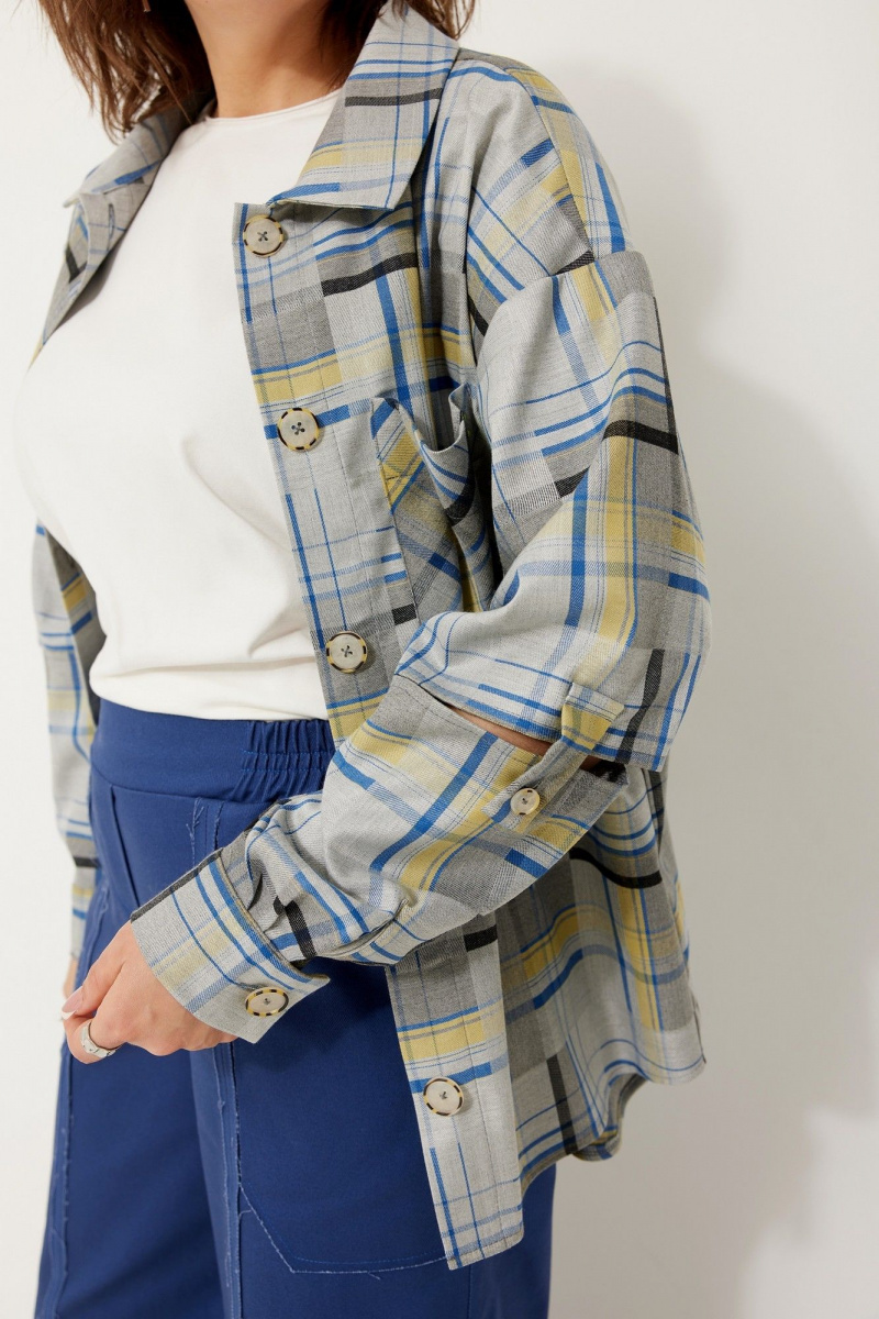 Блузы BegiModa 4117 синий неон