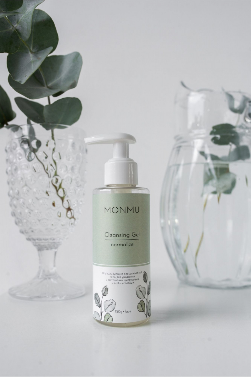 Очищение и демакияж MONMU Cleansing Gel normalize, 150g