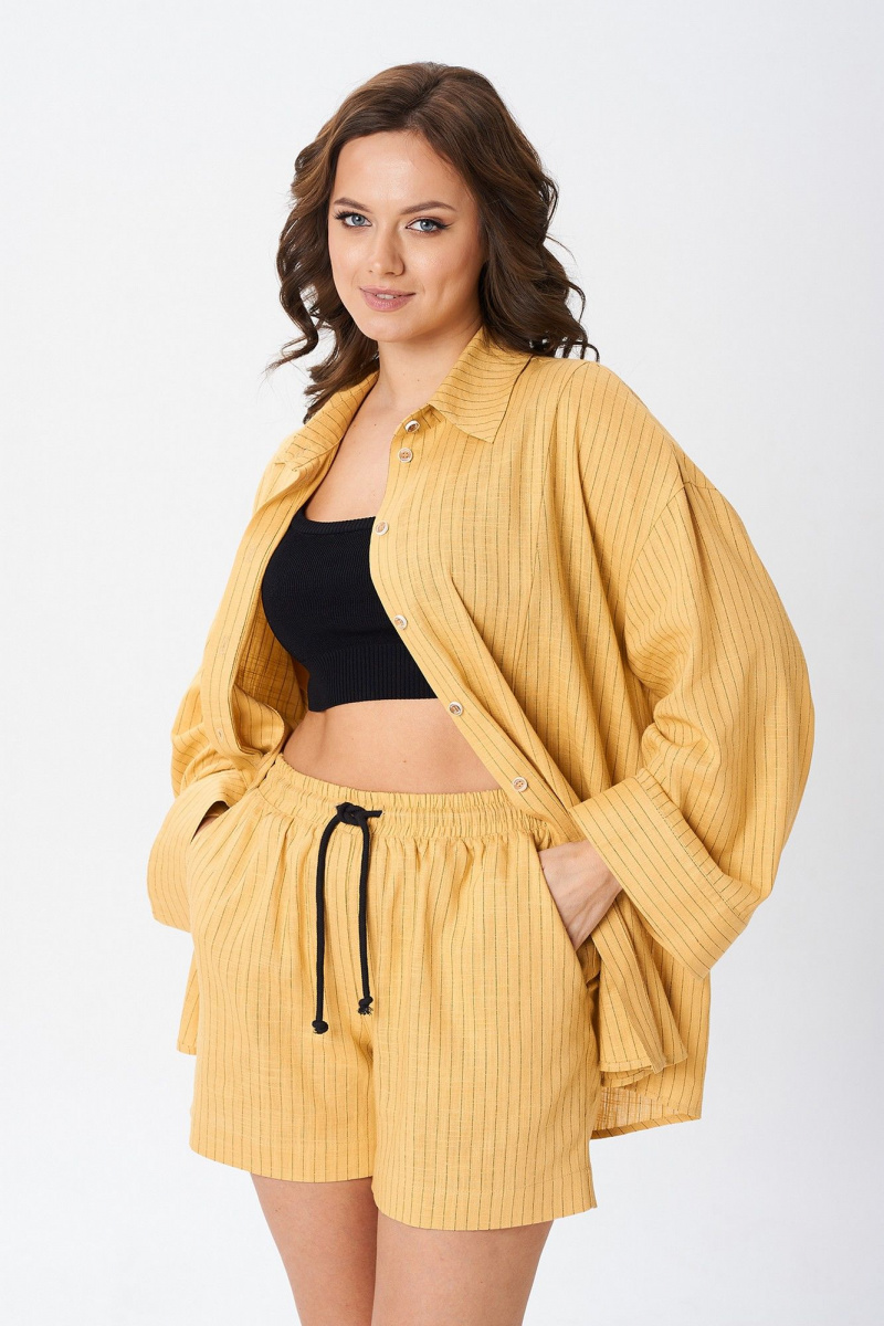 Женский комплект с шортами Liona Style 936 шафран