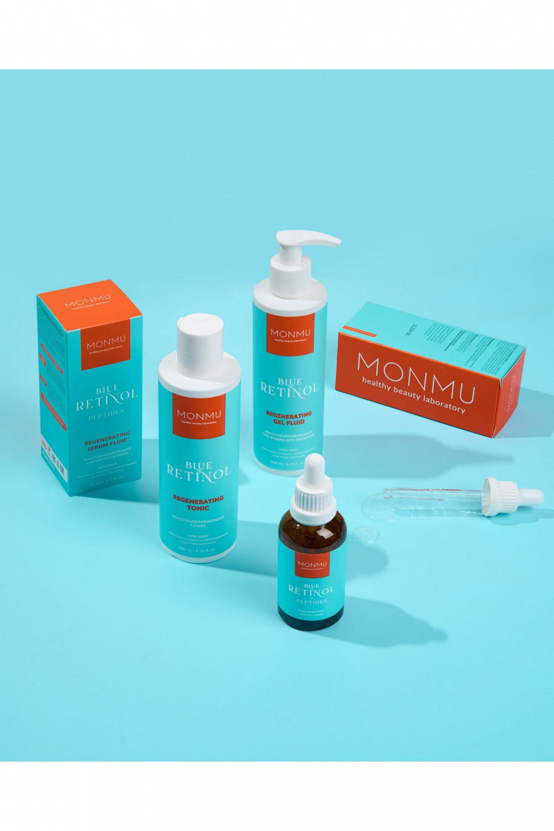 Тоники и лосьоны MONMU BLUE RETINOL Regenerating tonic, 200ml