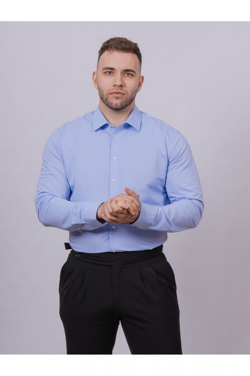 Рубашки с длинным рукавом Nadex 01-088511/234-25 голубой