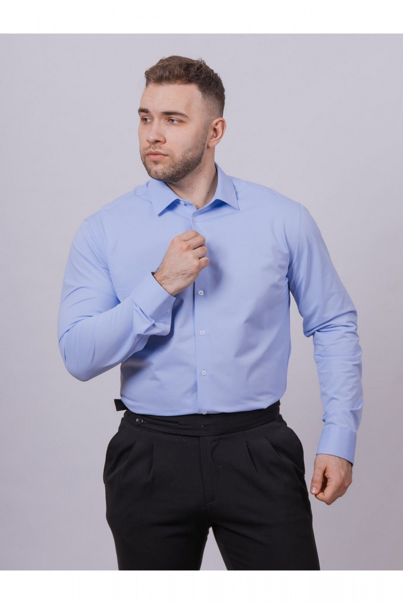 Рубашки с длинным рукавом Nadex 01-088511/234-25 голубой