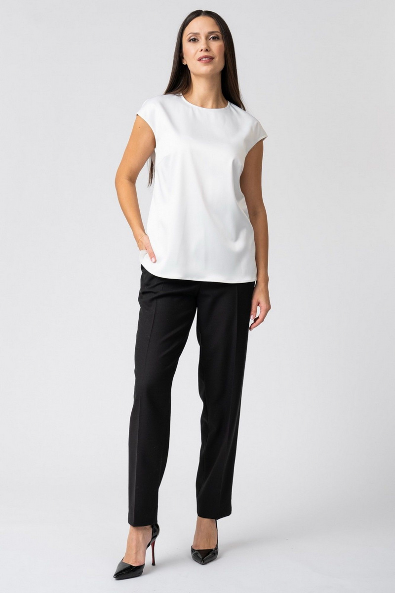 Блузы FASHION CENTRE П-3856 молочный