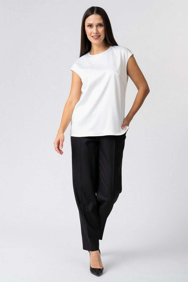 Блузы FASHION CENTRE П-3856 молочный