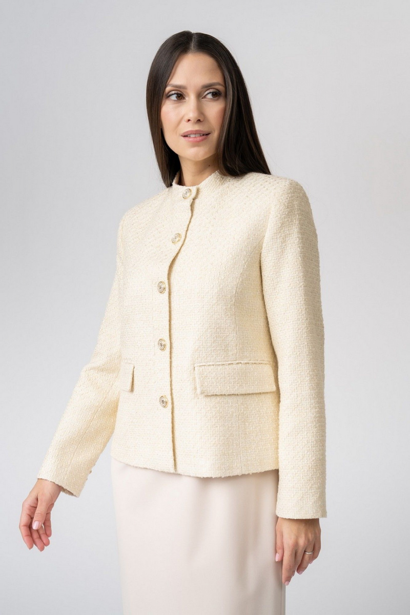 Жакеты FASHION CENTRE П-3903 молочный