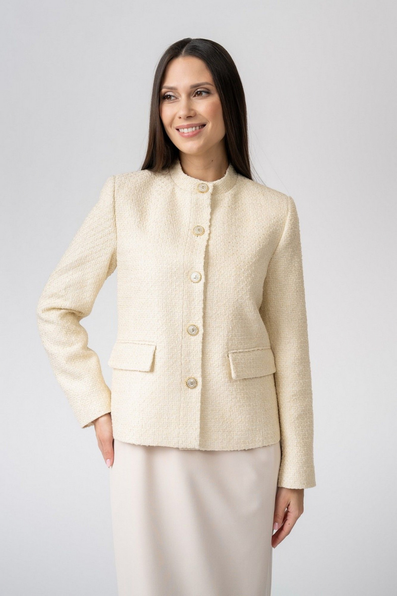 Жакеты FASHION CENTRE П-3903 молочный