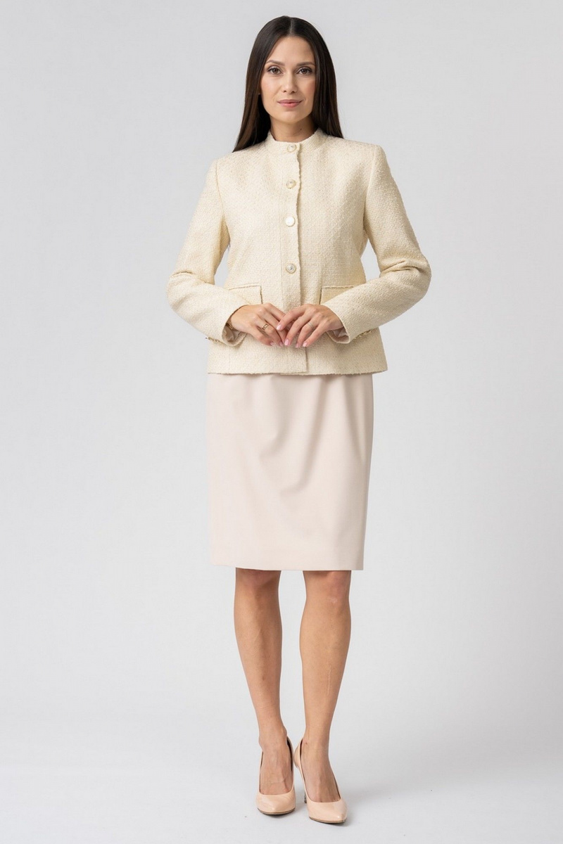 Жакеты FASHION CENTRE П-3903 молочный