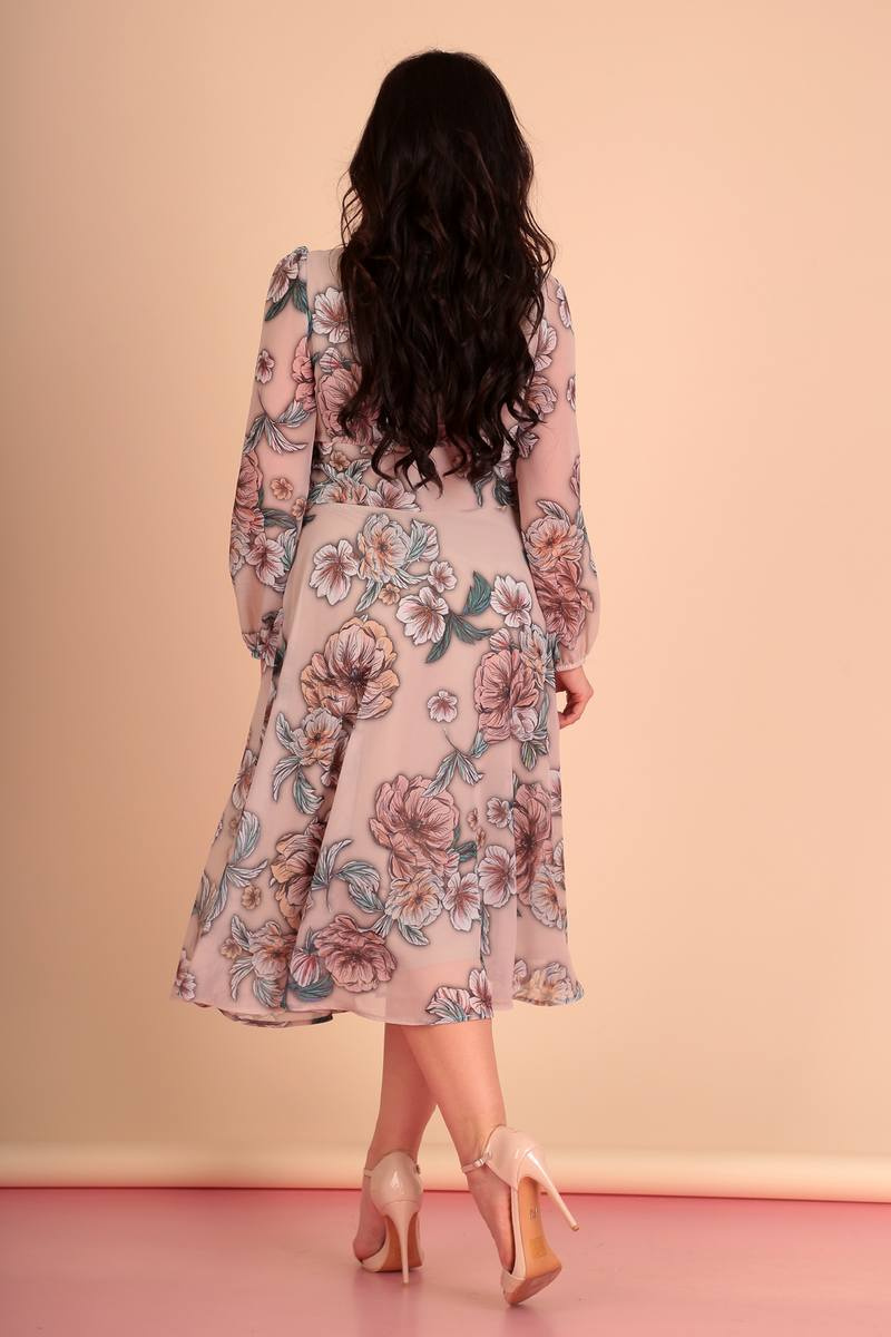 Платья Liona Style 642 бежевый