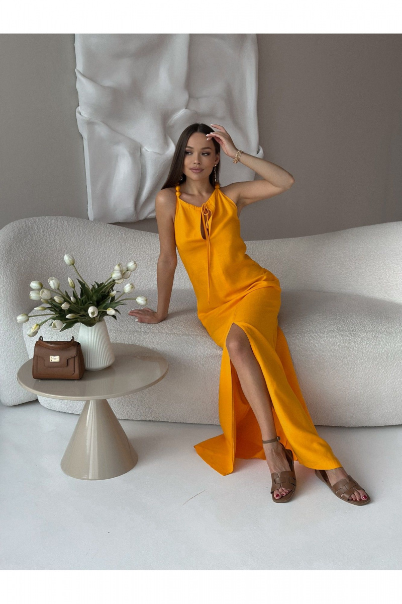 Платья Dilana VIP 2032 апельсин