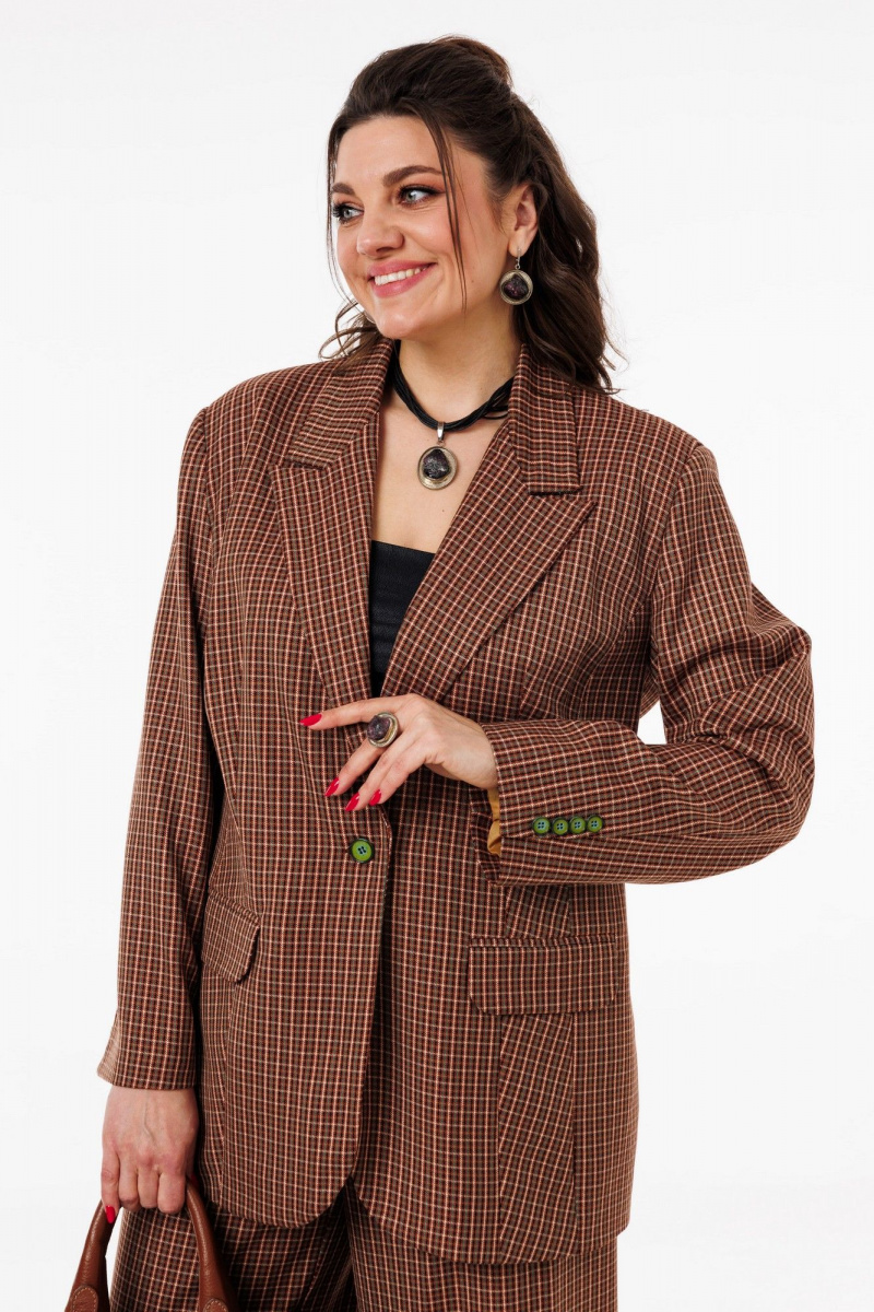 Брючный костюм Anelli 1311 кофе_с_корицей