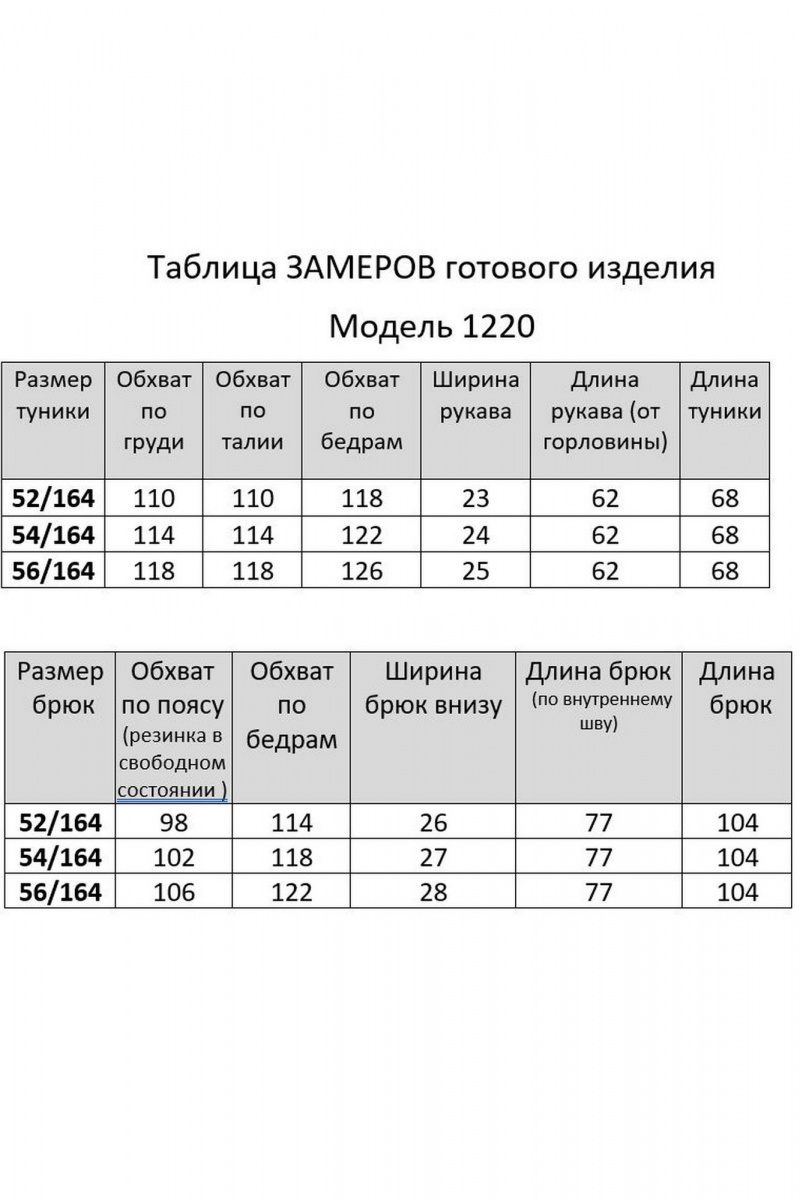 Брючный комплект Мишель стиль 1220 сапфир