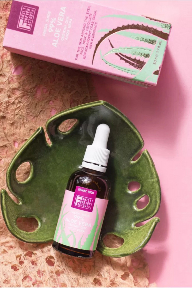 Средства для кожи вокруг глаз FAMILY FOREVER FACTORY Organic Boom Свежий сок Алоэ вера, 50мл