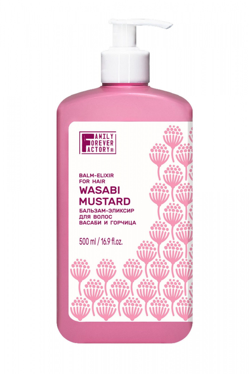 Кондиционеры FAMILY FOREVER FACTORY Hair Pure Boom Бальзам-эликсир для волос Васаби и горчица, 500мл