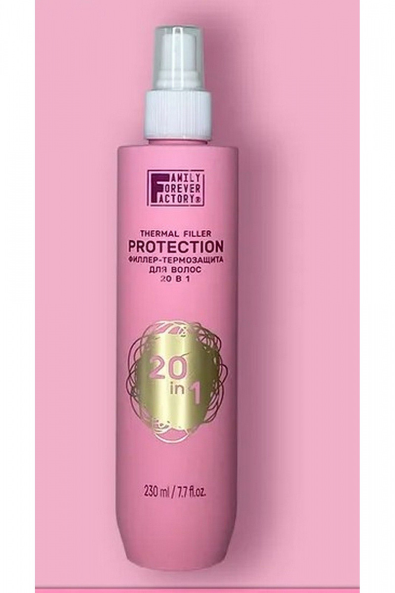 Несмываемые средства FAMILY FOREVER FACTORY Hair Pure Boom Филлер-термозащита для волос 20 в 1, 230мл