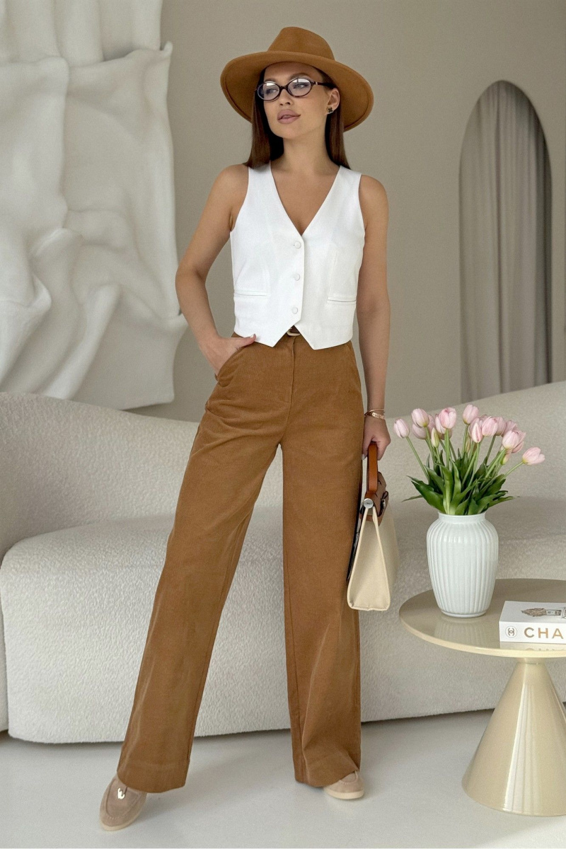 Брюки PRATA wear S019 коричневый