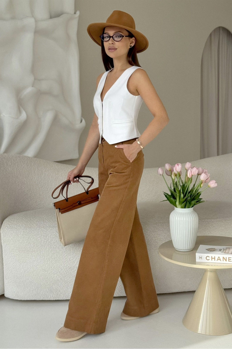 Брюки PRATA wear S019 коричневый