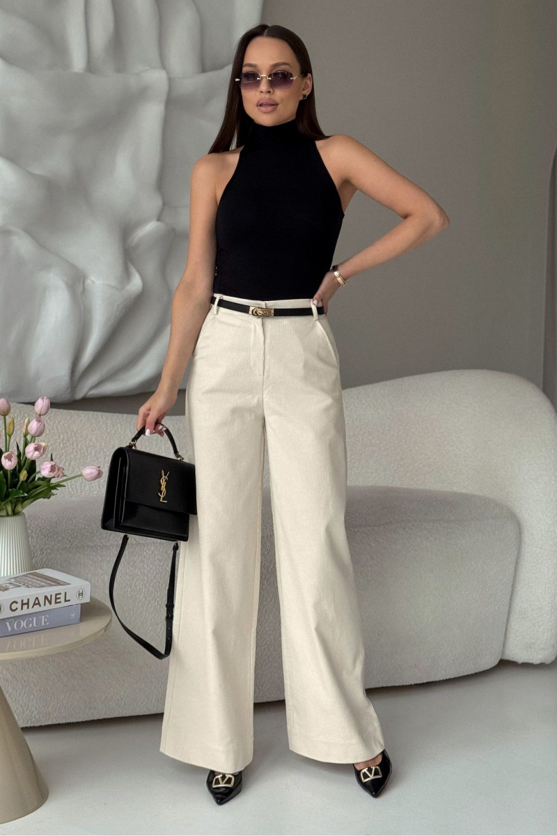 Брюки PRATA wear S019 молочный