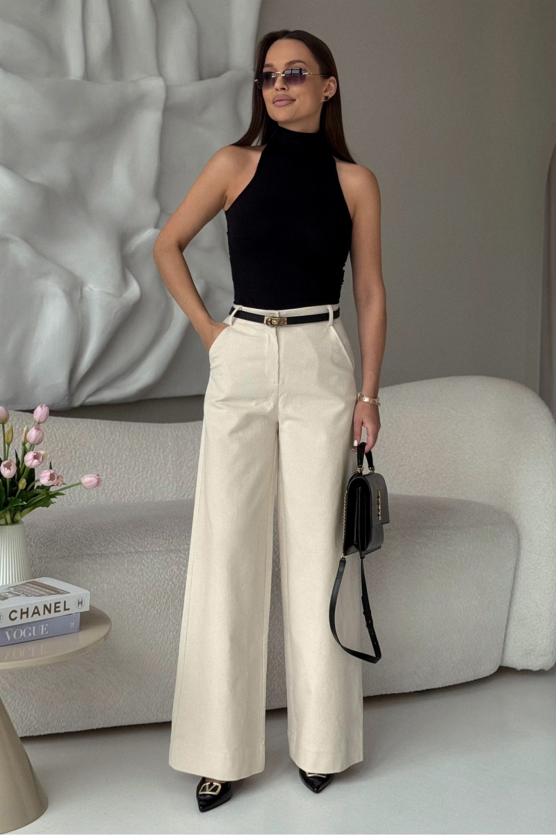 Брюки PRATA wear S019 молочный