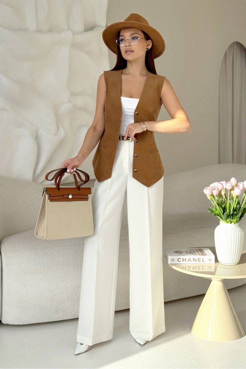 Жилеты PRATA wear S020 коричневый_new
