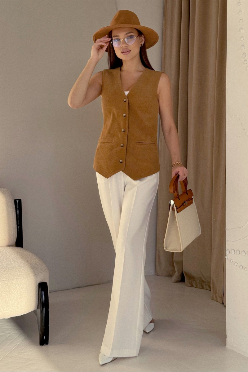 Жилеты PRATA wear S020 коричневый_new