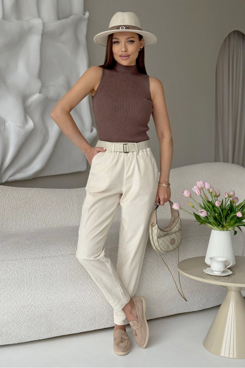 Брюки PRATA wear S029 молочный