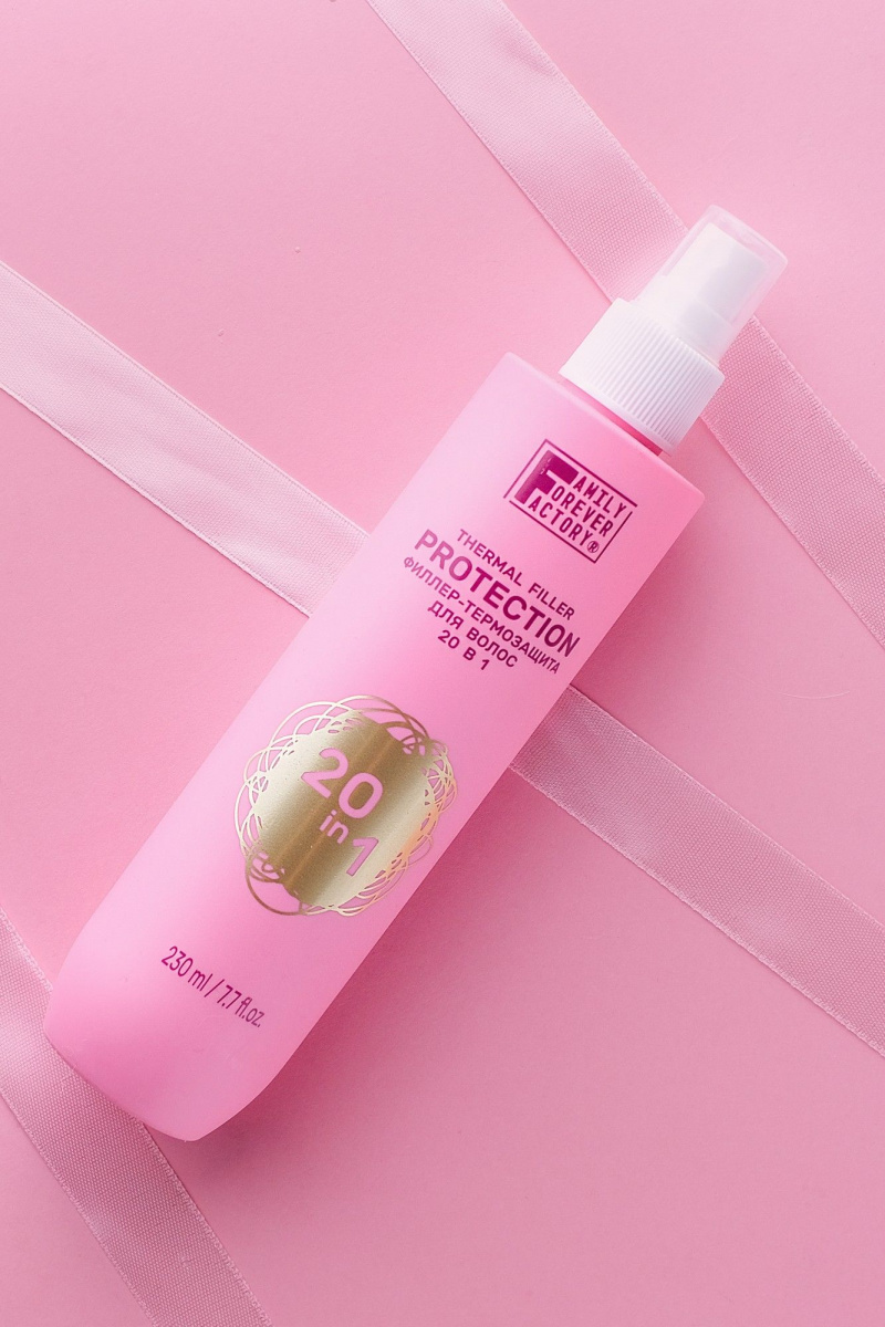 Несмываемые средства FAMILY FOREVER FACTORY Hair Pure Boom Филлер-термозащита для волос 20 в 1, 230мл