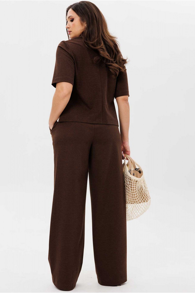 Брючный костюм Mislana 1179 шоколад