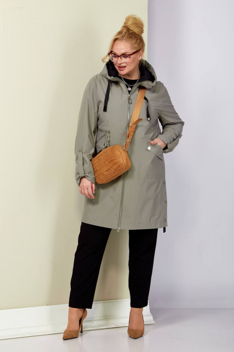 Женский плащ Shetti 2188 олива