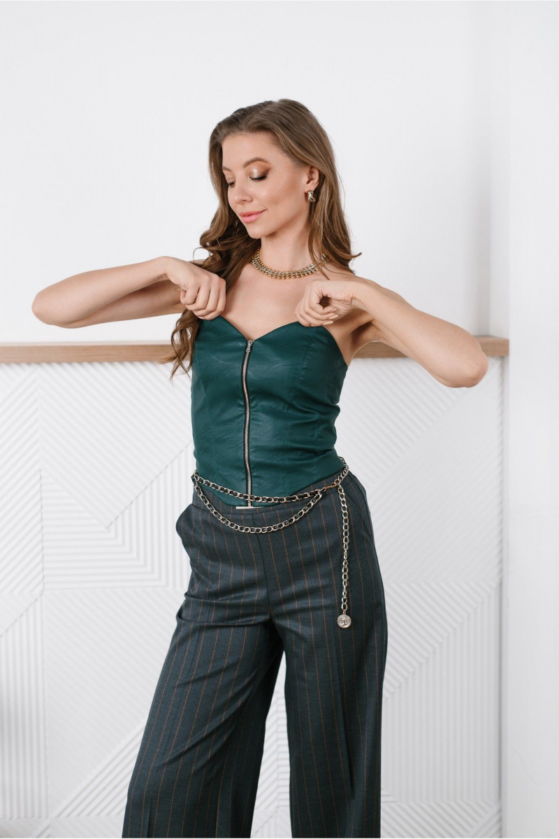 Топы MONA STYLE FASHION&DESIGN 24071 изумрудный