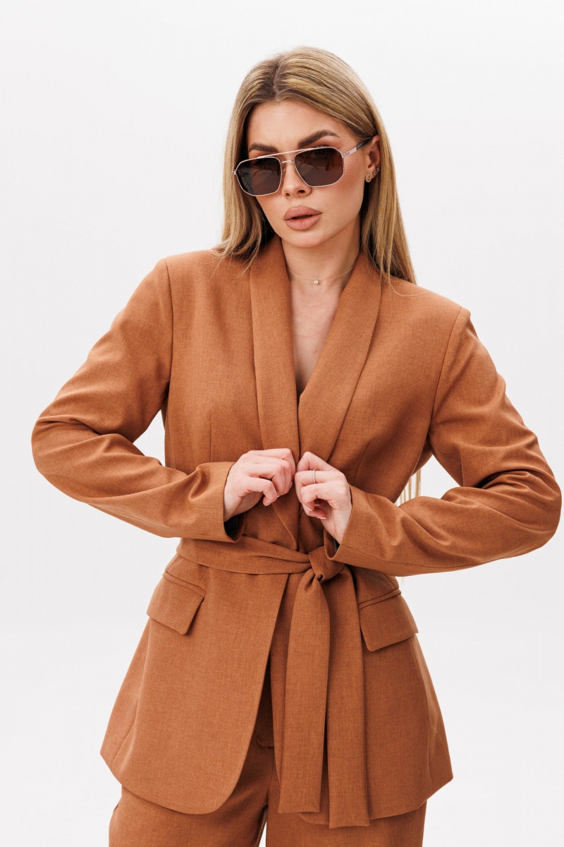 Брючный костюм Amberа Style 2041-2 терракот