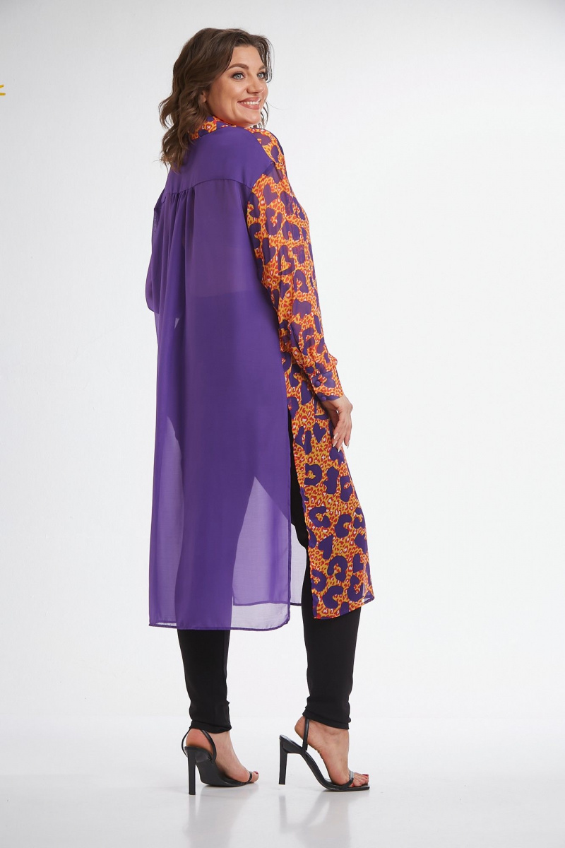 Рубашки Avenue Fashion 0315-5 фиолетовый+дизайн