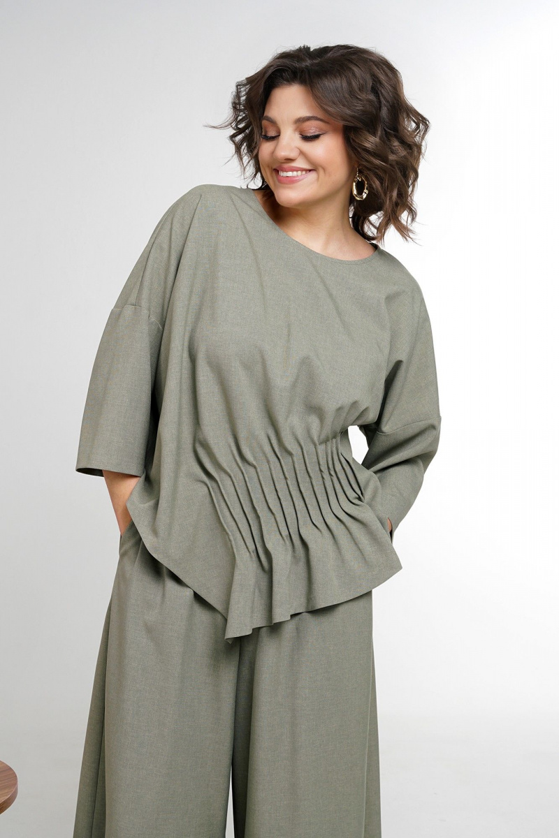 Брючный комплект Alani Collection 2311 олива