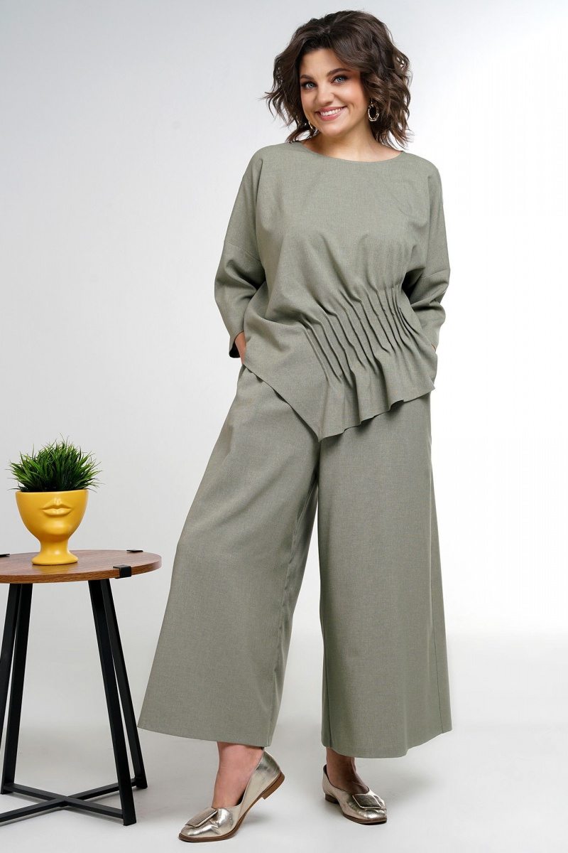 Брючный комплект Alani Collection 2311 олива