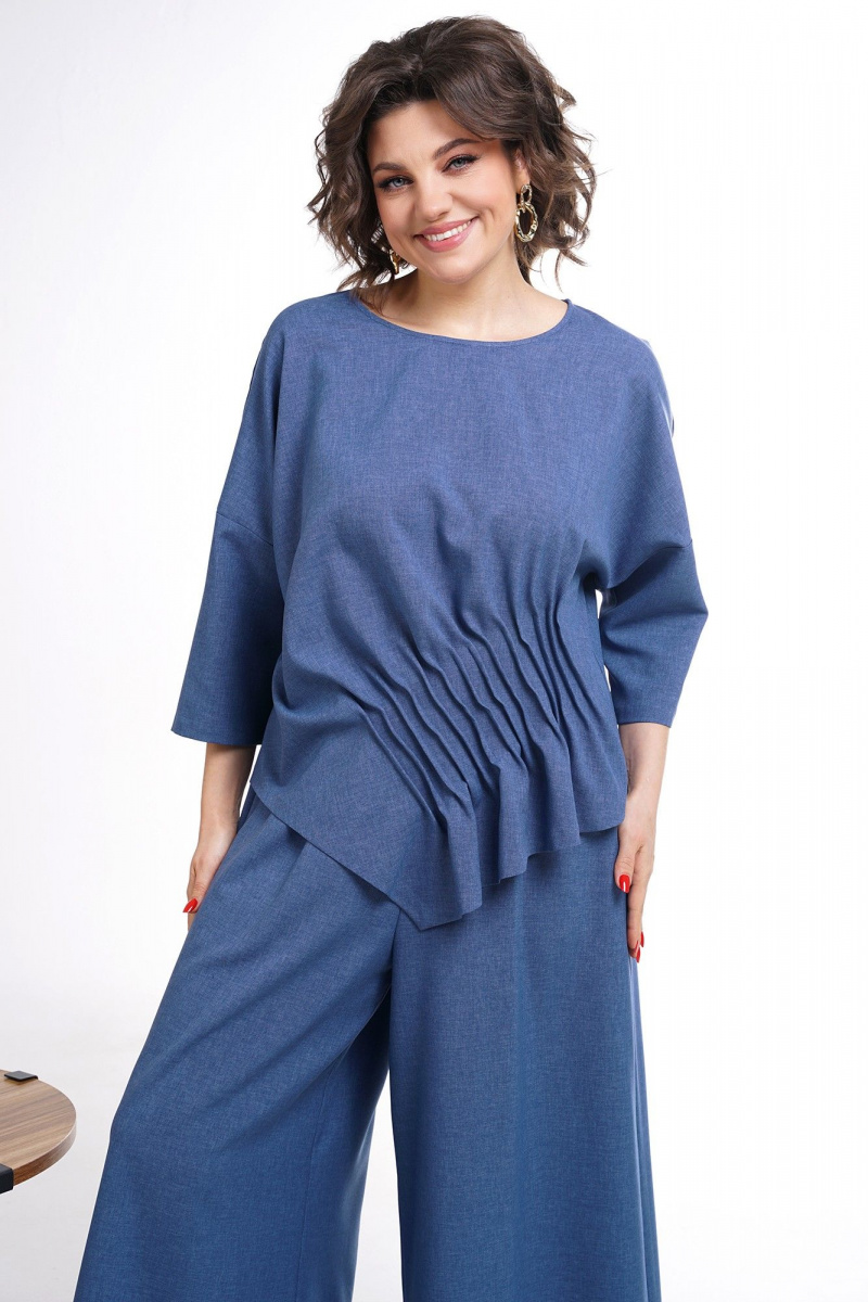 Брючный комплект Alani Collection 2311 синий