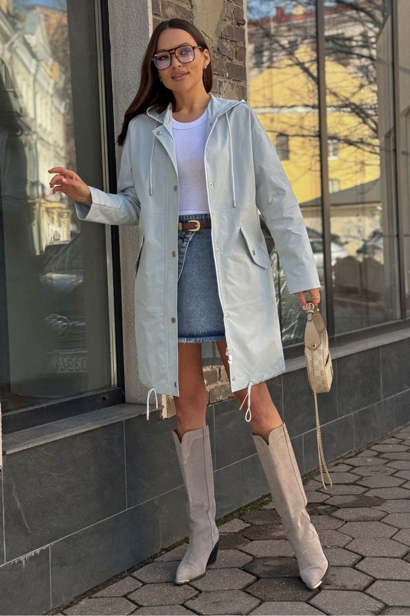 Женская куртка PRATA wear S032 голубой